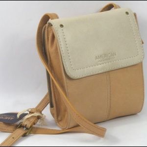 American Leather Co. Butterum Stone RFID Crossbody